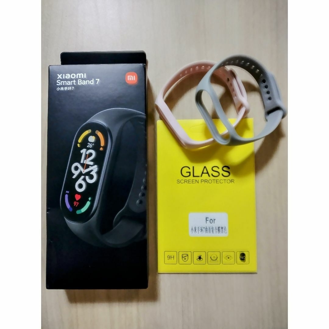 Xiaomi(シャオミ)の【超美品】Xiaomi Smart Band 7 本体 グローバル版 おまけ付 スマホ/家電/カメラのスマートフォン/携帯電話(その他)の商品写真