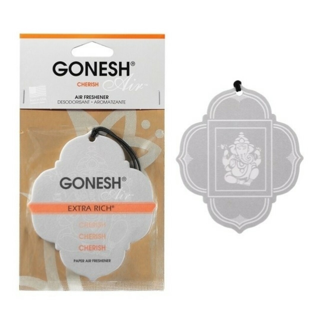 GONESH(ガーネッシュ)のガーネッシュ　ペーパーエアフレッシュナー　10個セット　チェリッシュの香り 自動車/バイクの自動車(車内アクセサリ)の商品写真