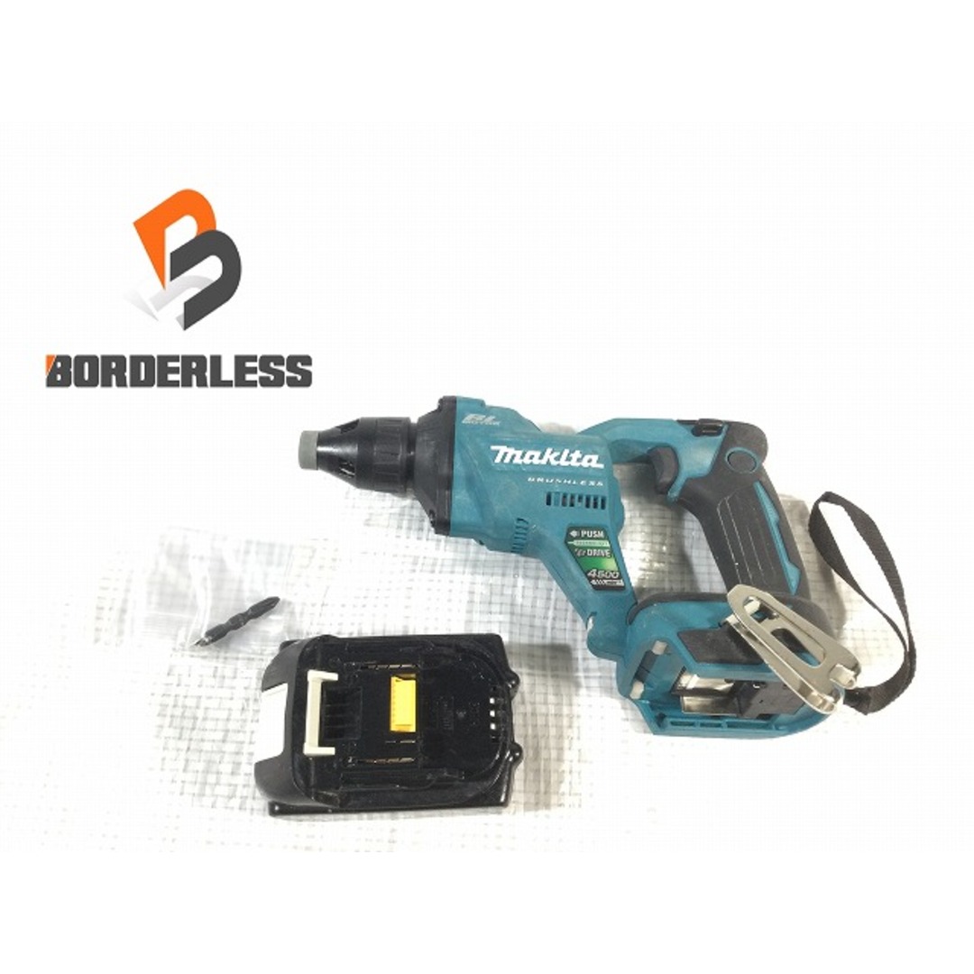 ☆品☆makita マキタ 18V 充電式スクリュードライバー FS455D 6.0Ahバッテリー1個(BL1860B)付 コードレス ボード用ドライバー 77407