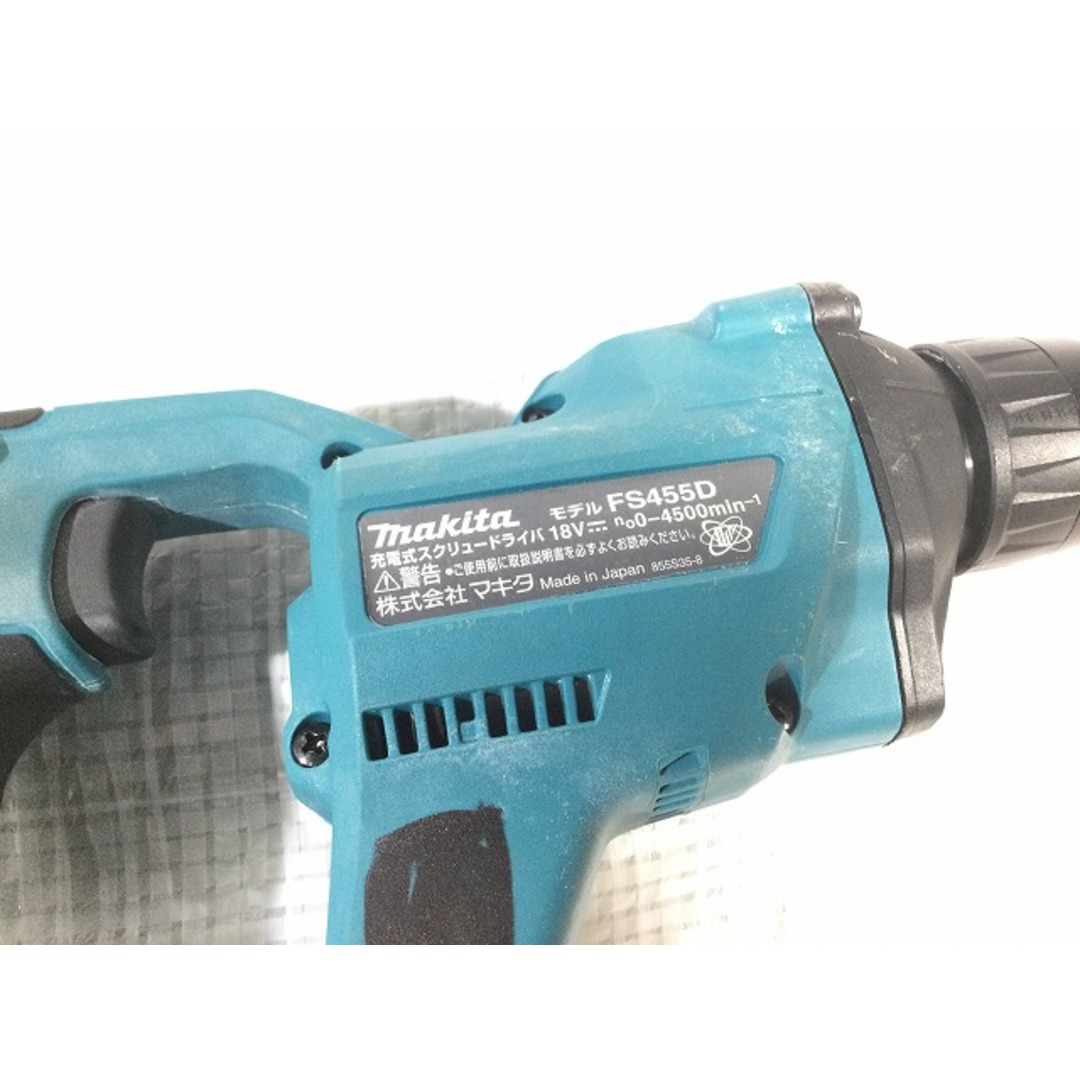 ☆品☆makita マキタ 18V 充電式スクリュードライバー FS455D 6.0Ahバッテリー1個(BL1860B)付 コードレス ボード用ドライバー 77407