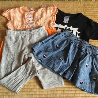 ベビーギャップ(babyGAP)の女児服　四着(Tシャツ/カットソー)