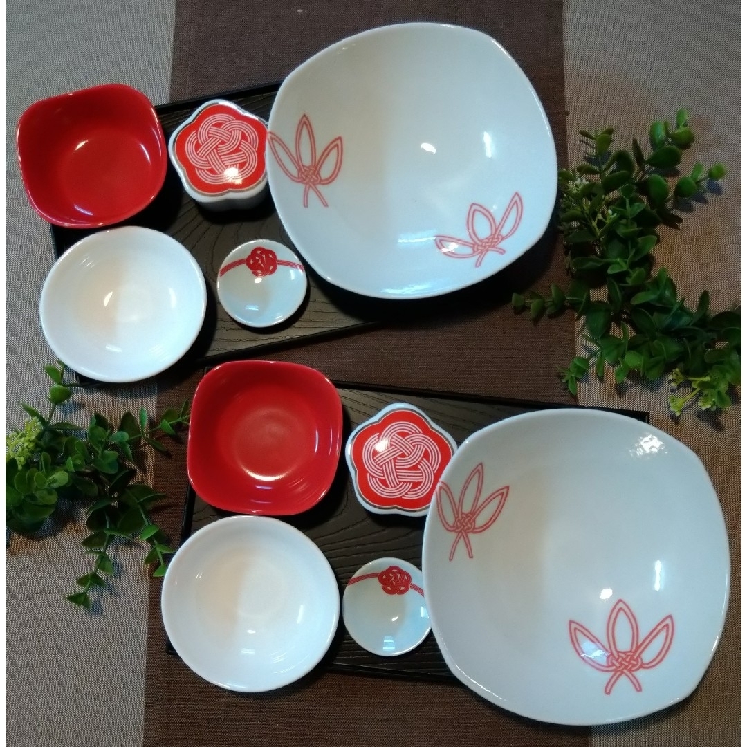 新品 お祝い 紅白 結(大)b2 セット(たち吉) 2名分