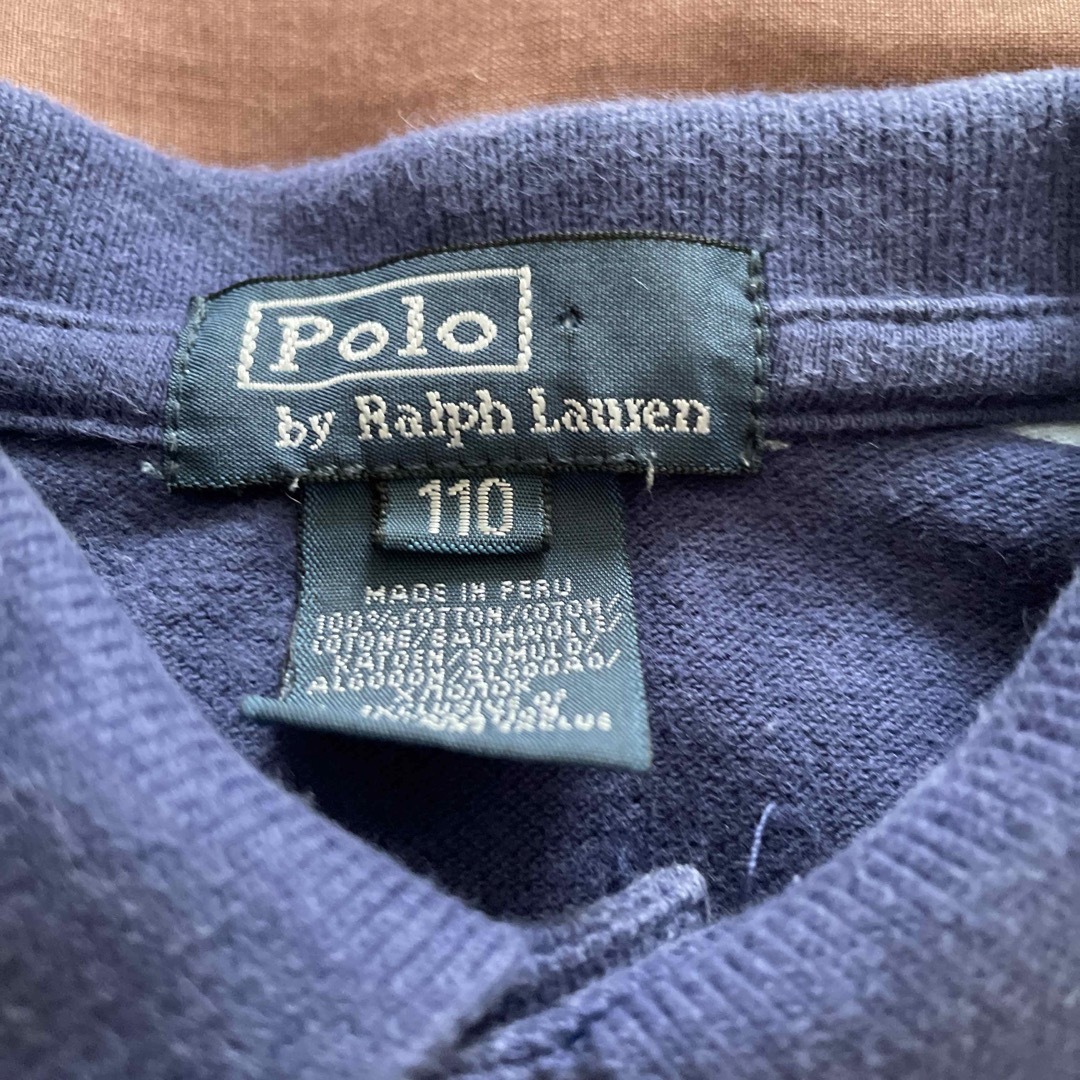 POLO RALPH LAUREN(ポロラルフローレン)のラルフローレン RALPH LAUREN ボーダー ワンポイント ポロシャツ キッズ/ベビー/マタニティのキッズ服男の子用(90cm~)(Tシャツ/カットソー)の商品写真