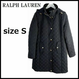 ラルフローレン(Ralph Lauren)のラルフローレン キルティング コート ネイビー フーデットコート(ロングコート)