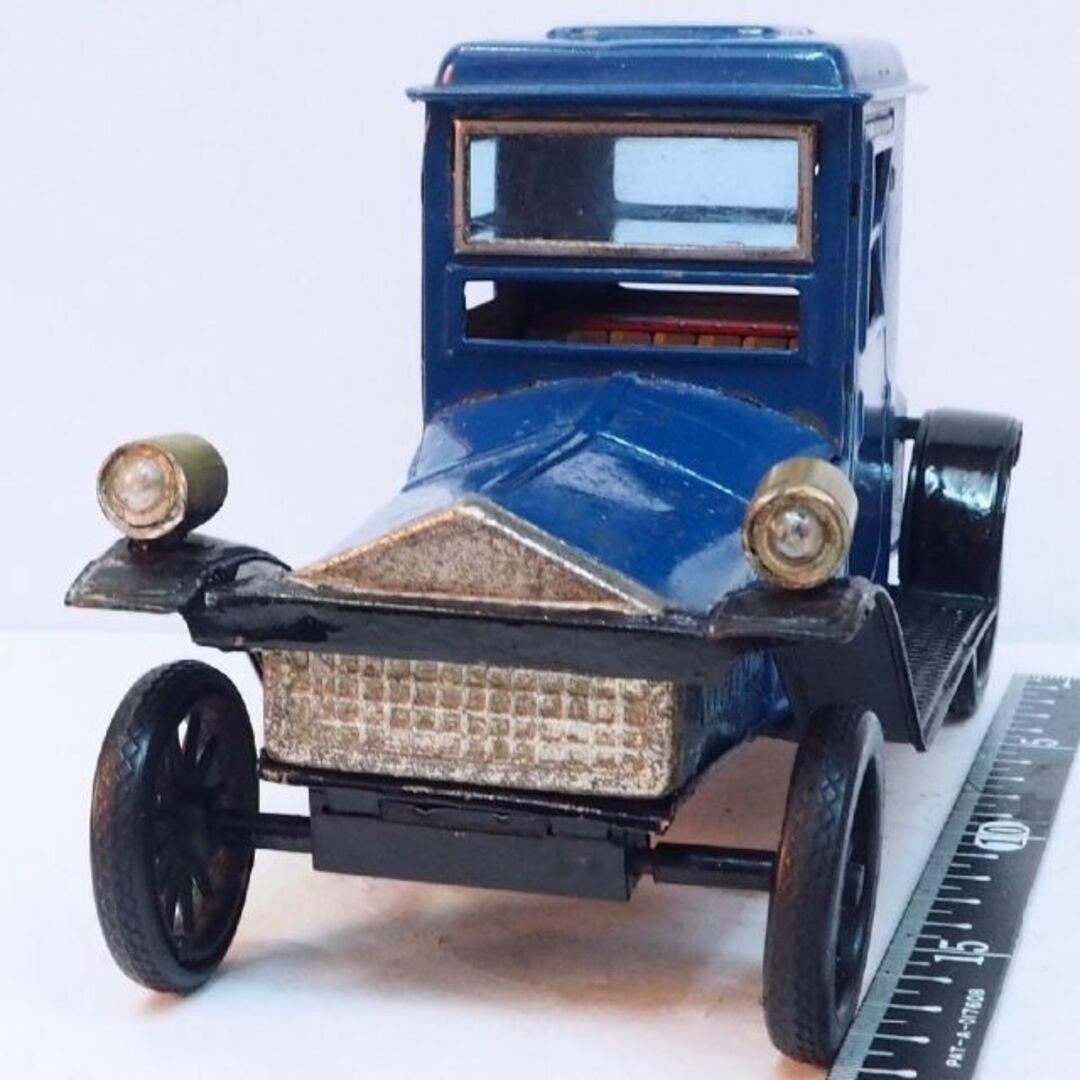 萬代屋【パッカード オールドタイマー1913青】ブリキ ミニチュア自動車