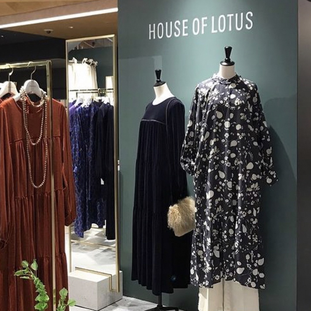 HOUSE OF LOTUS クールベロアワンピース