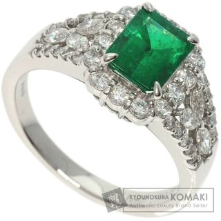 SELECT JEWELRY エメラルド ダイヤモンド リング・指輪 PT900 レディース(リング(指輪))