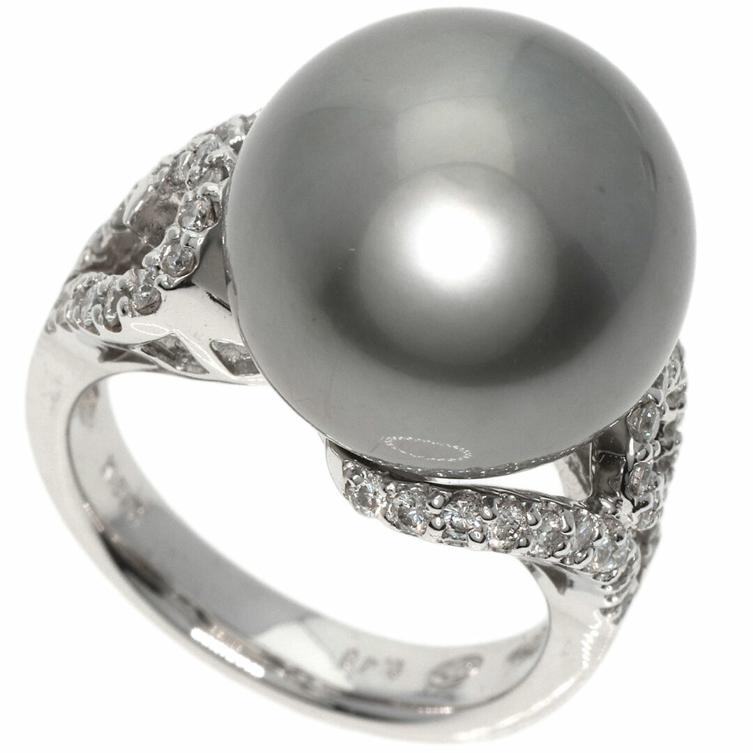 SELECT JEWELRY タヒチパール 真珠 ダイヤモンド リング・指輪 K18YG レディース