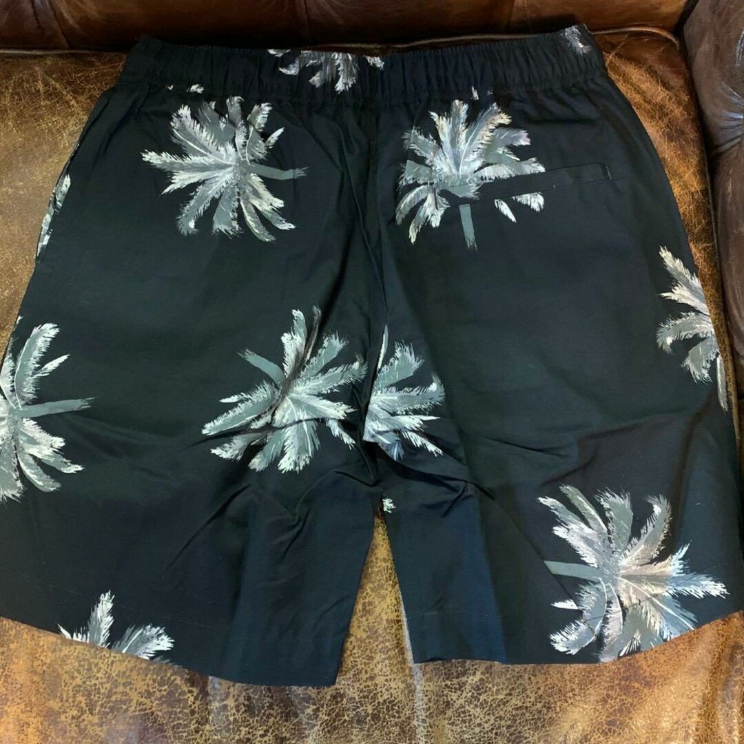 wind and sea PALM TREE SHORTS / BLACK