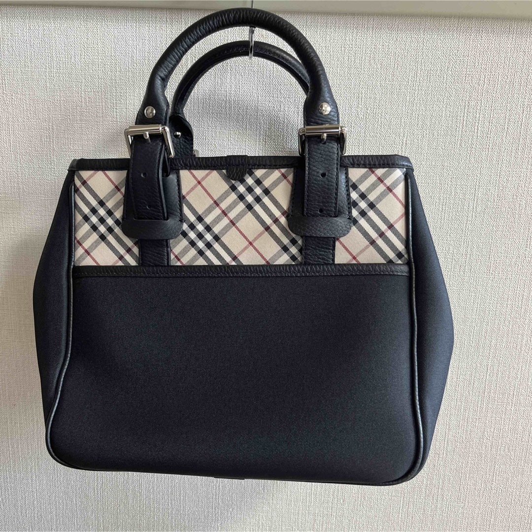 BURBERRY(バーバリー)のバーバリー ハンドバック 手提げかばん  ノヴァチェック キャンバス レザー レディースのバッグ(ハンドバッグ)の商品写真