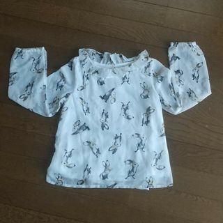 エイチアンドエム(H&M)のH&M ウサギちゃんブラウス 7-8y/128cm(ブラウス)