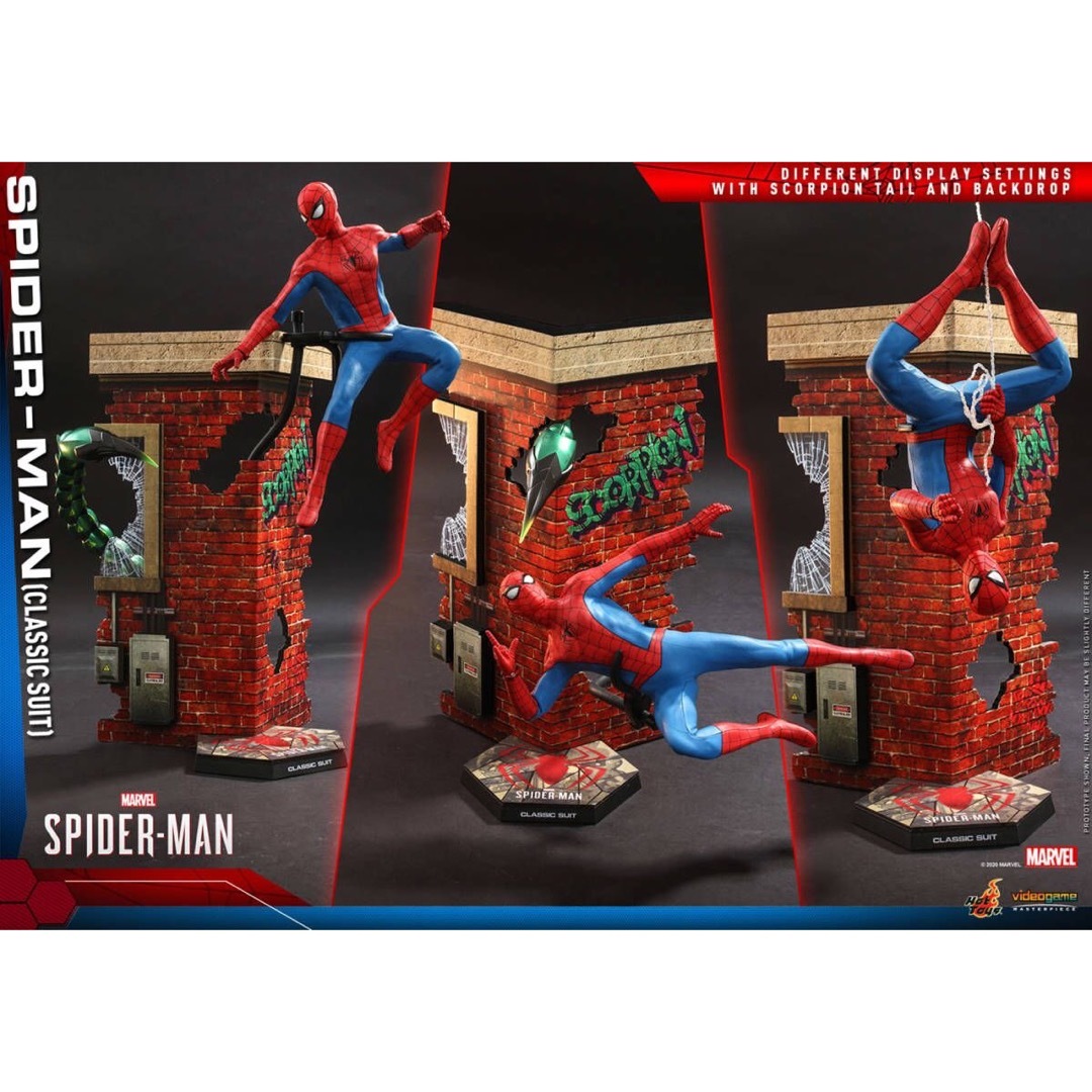 VGM48 ホットトイズ 1/6 フィギュア スパイダーマン クラシック・スーツ