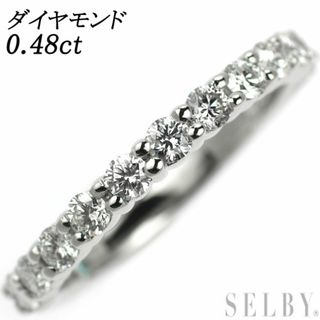 Pt900 ダイヤモンド リング 0.48ct ハーフエタニティ(リング(指輪))