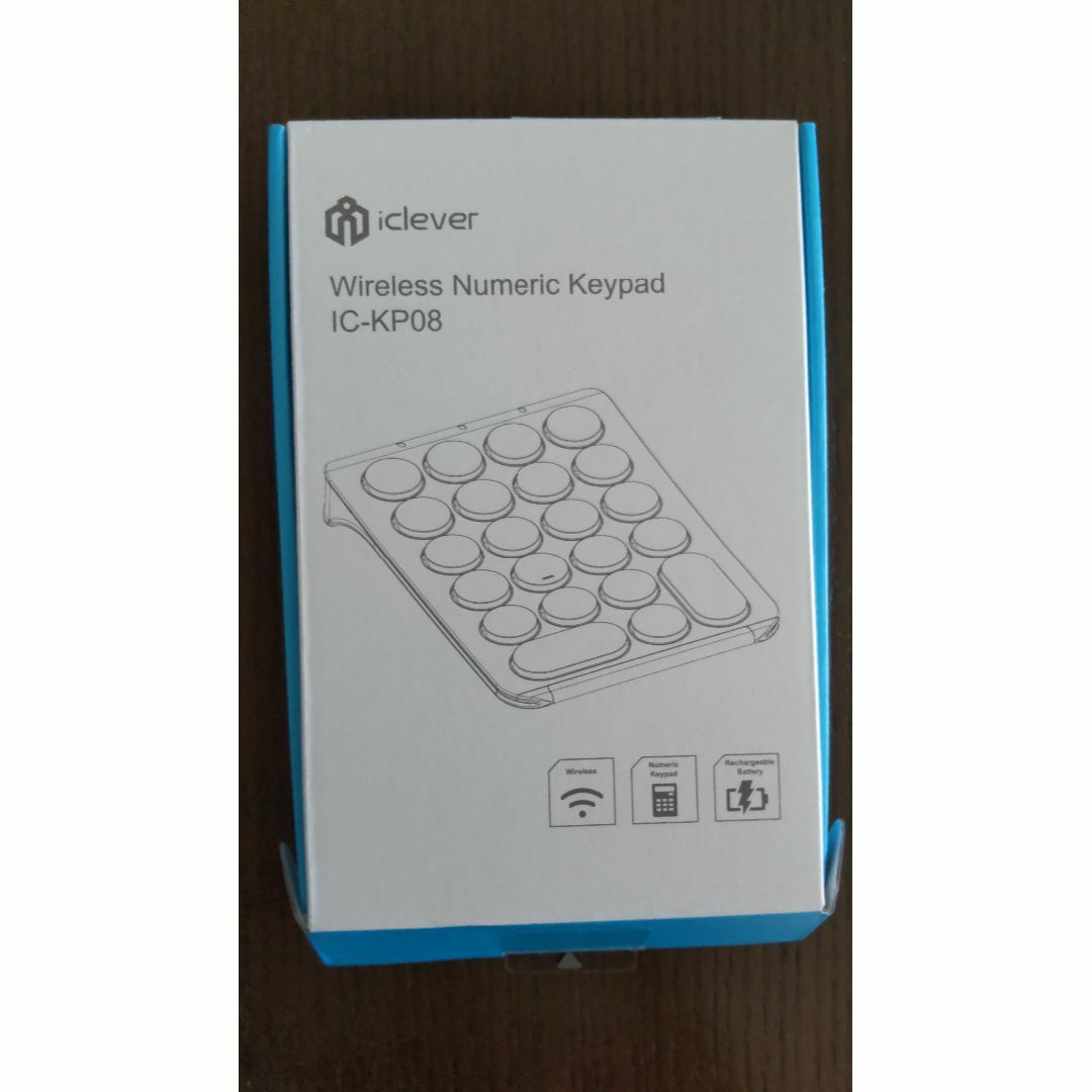 【新品未使用】テンキー Bluetooth IC-KP08 パープル スマホ/家電/カメラのPC/タブレット(PC周辺機器)の商品写真