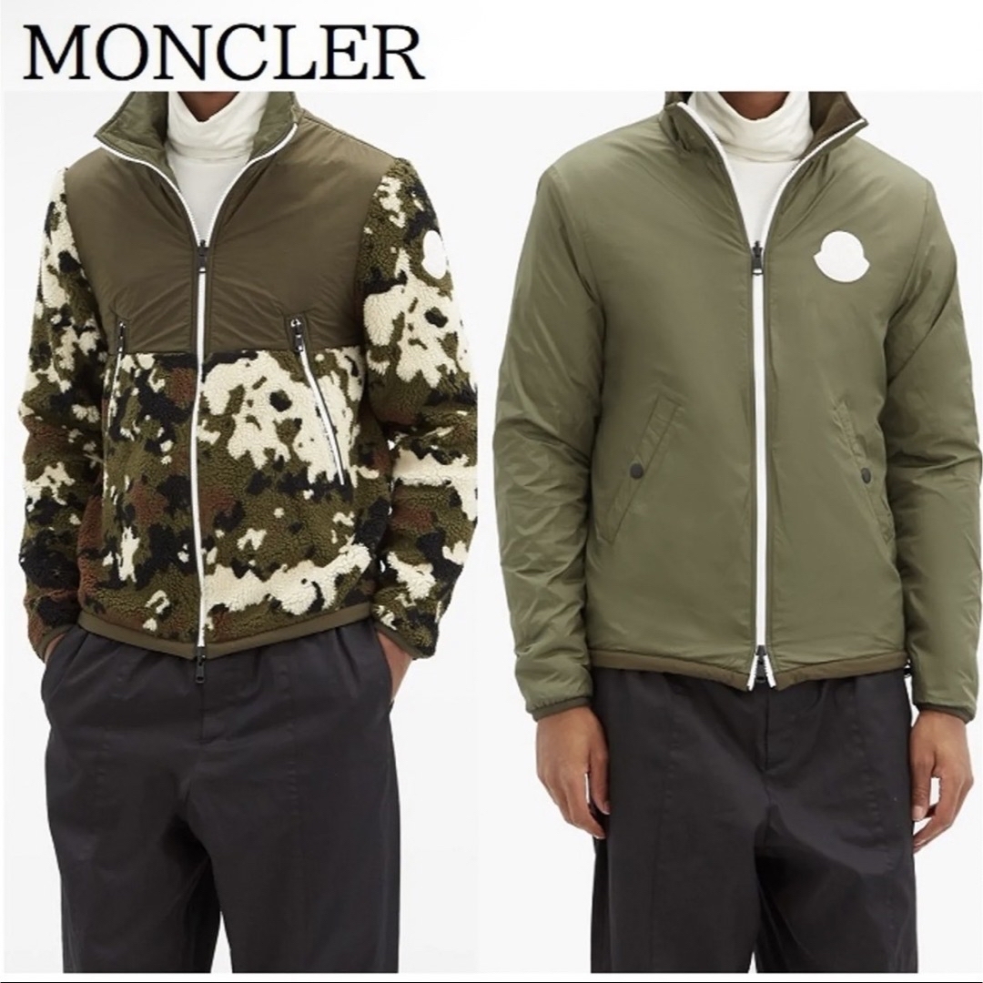 新品未使用【MONCLER】フリース☆ロゴ入りリバーシブルジャケット/迷彩 | フリマアプリ ラクマ