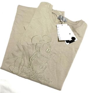 アバハウス(ABAHOUSE)のアバハウス　ミッキーTシャツ　ディズニーコラボ　ベージュ(Tシャツ(半袖/袖なし))