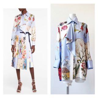Salvatore Ferragamo - salvatore ferragamo ジャボ襟 シルク Salvatore Ferragamo - salvatore ferragamo ジャボ襟 シルク