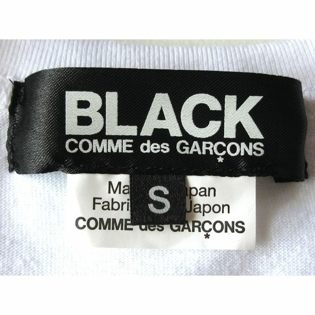 未使用 ブラックコムデギャルソン フィリップパゴウスキーTシャツ S白 男女着可素材コットン100％