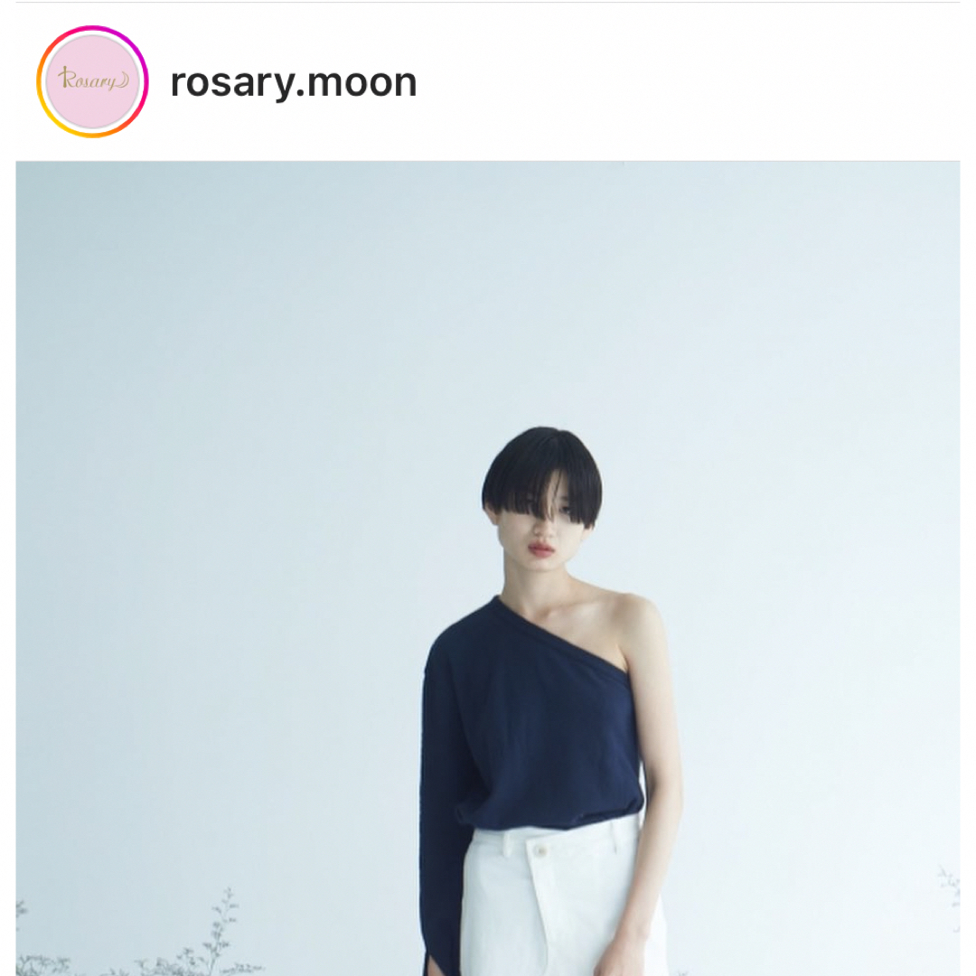 rosarymoon ワンショルダーニット