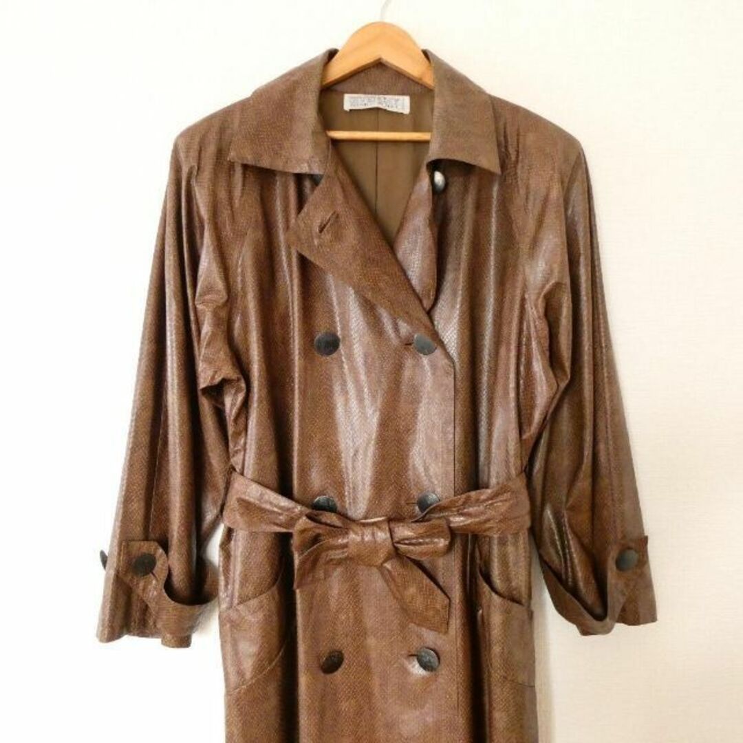 GIVENCHY - 良品 ジバンシィ 90s パイソン フェイクレザー ロング丈
