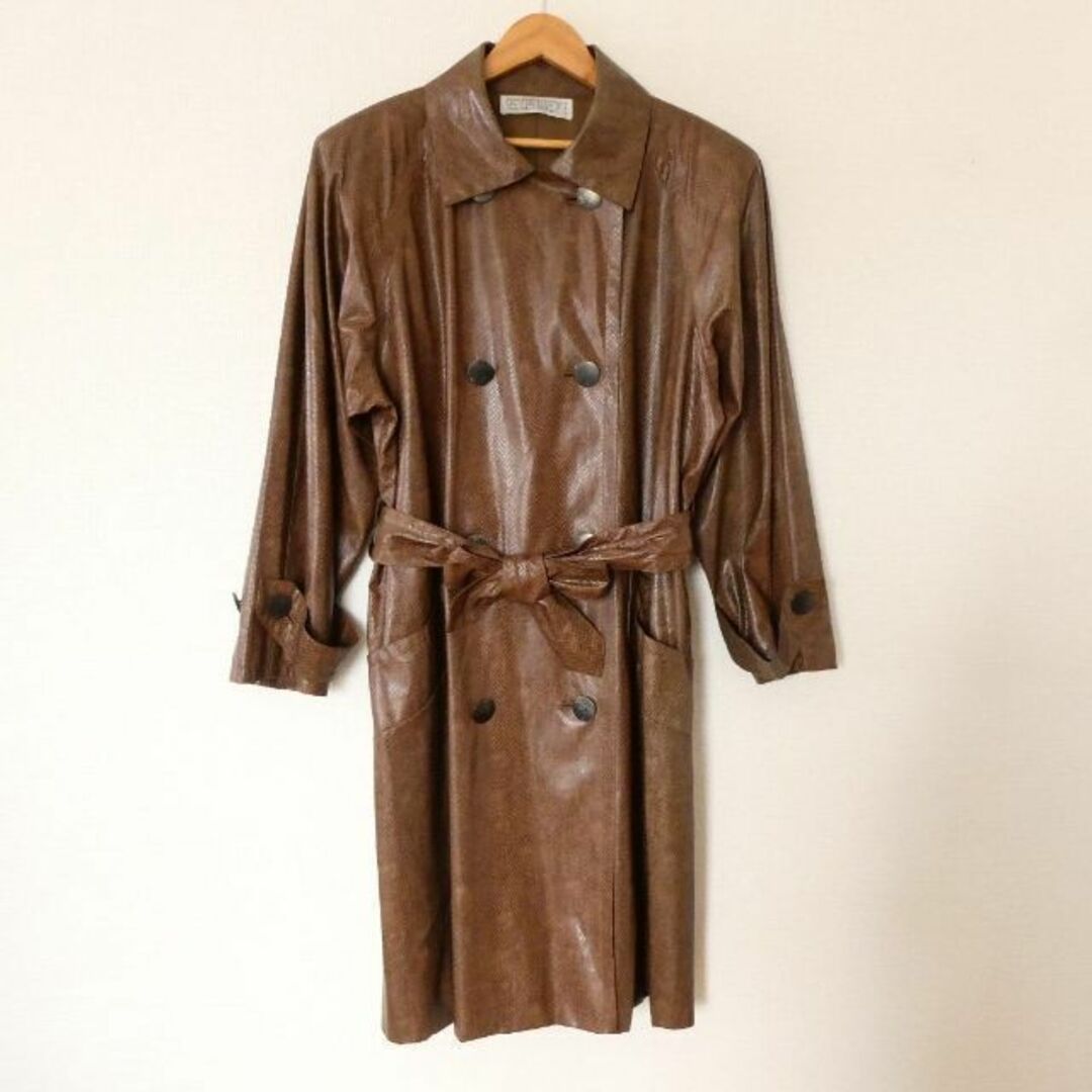 GIVENCHY - 良品 ジバンシィ 90s パイソン フェイクレザー ロング丈