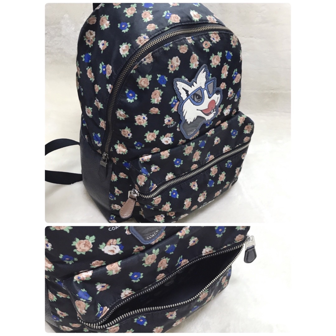COACH - 希少 COACH フラワードック バックパック リュック 花柄 COACH - 希少 COACH フラワードック バックパック リュック 花柄