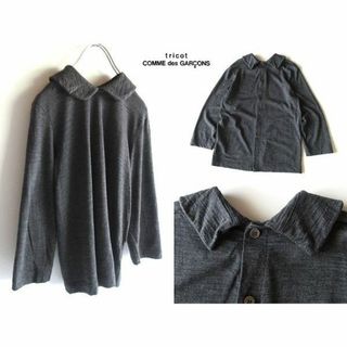 トリココムデギャルソン(tricot COMME des GARCONS)のトリココムデギャルソン 2009AW 前後2WAY ウール 丸襟シャツ(シャツ/ブラウス(長袖/七分))