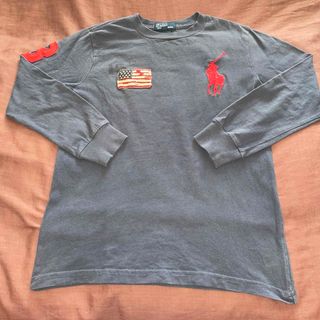 ポロラルフローレン(POLO RALPH LAUREN)のポロラルフローレン POLO RALPH LAUREN 星条旗 ロンTシャツ 紺(Tシャツ/カットソー)