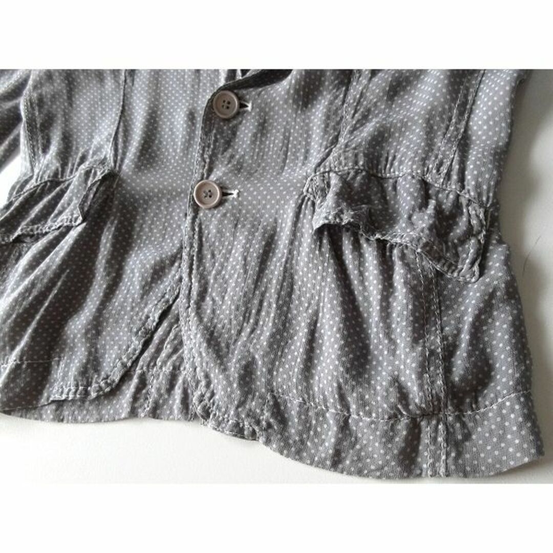 tricot COMME des GARCONS(トリココムデギャルソン)のトリココムデギャルソン 2010SS ドット柄 キュプラ 2Bジャケット M レディースのジャケット/アウター(テーラードジャケット)の商品写真