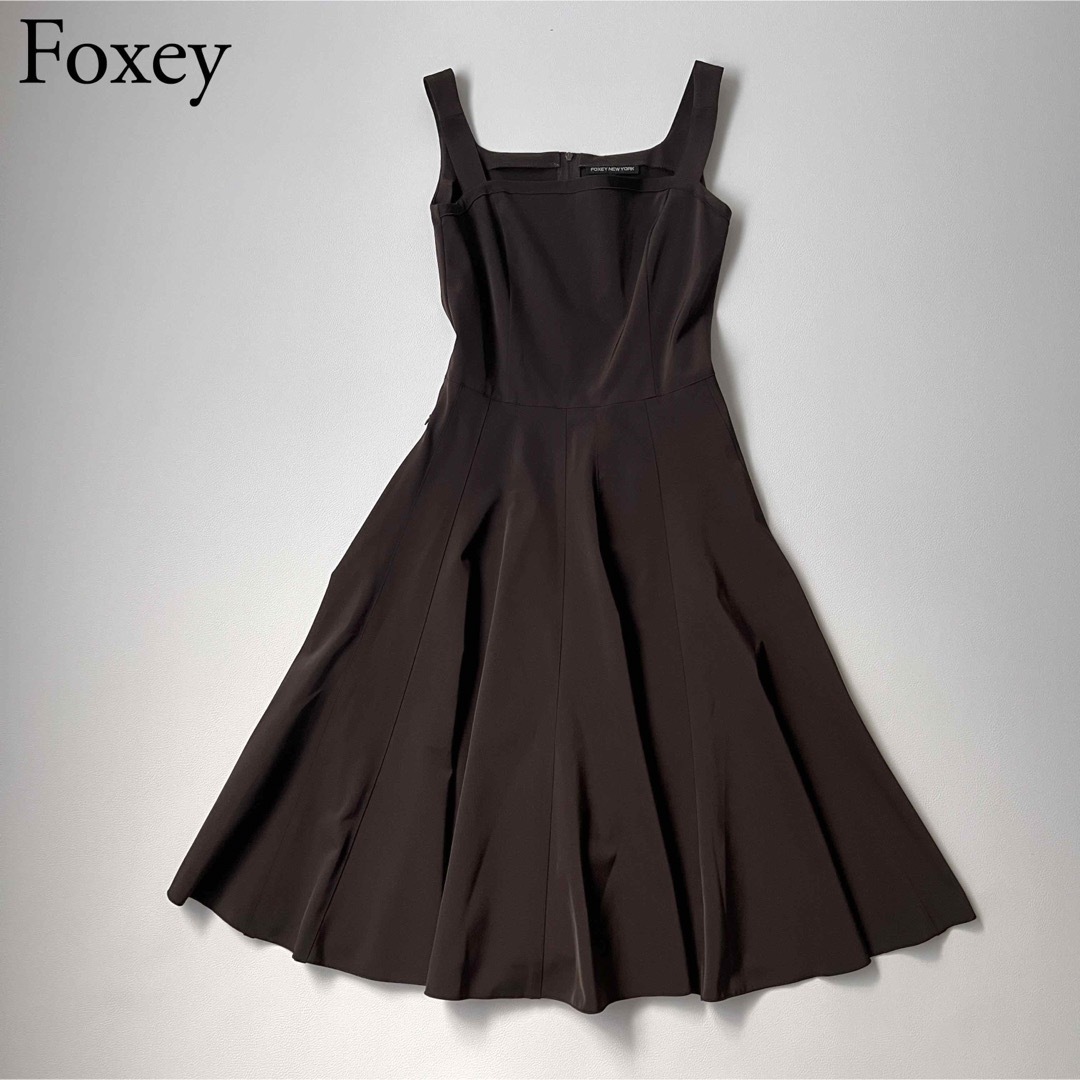 【美品】FOXEY NEW YORK フォクシー フレアワンピース