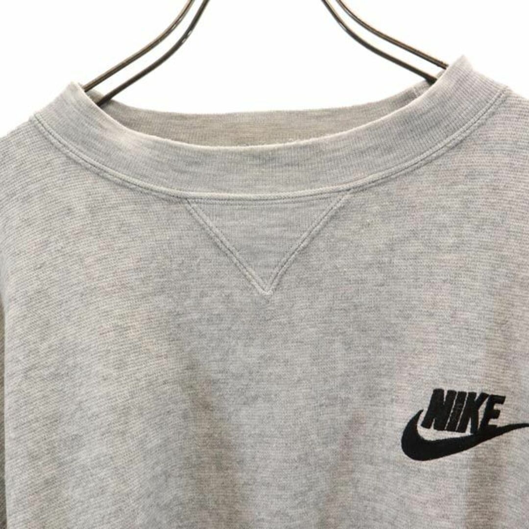 90s NIKE 白タグ ヴィンテージ 霜降りグレー スウェット トレーナー M