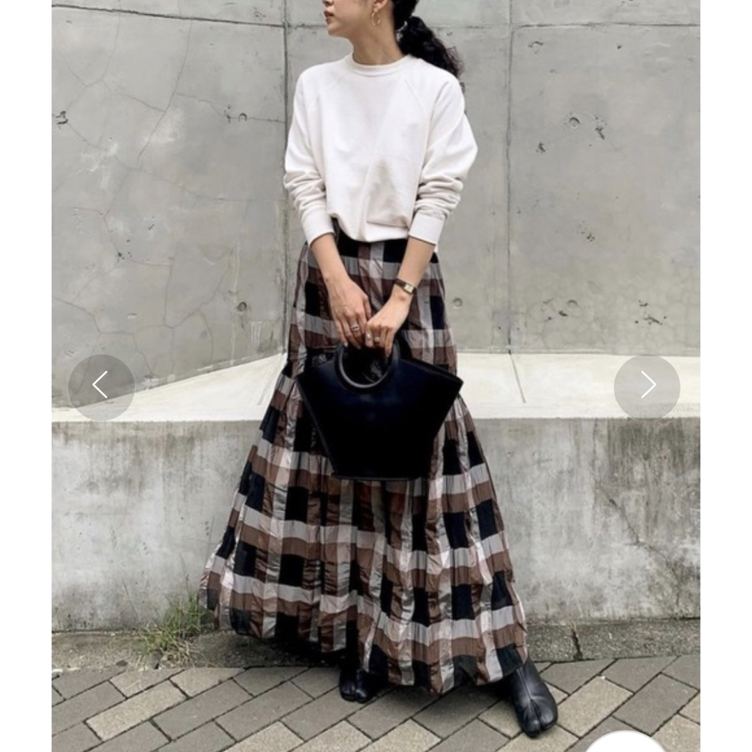 TODAYFUL(トゥデイフル)のTODAYFUL Chambray Check Skirt 36 レディースのスカート(ロングスカート)の商品写真