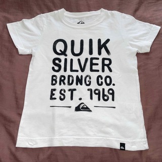 クイックシルバー(QUIKSILVER)のクイックシルバー 半袖 プリント Tシャツ ホワイト 120 サーフィン サーフ(Tシャツ/カットソー)