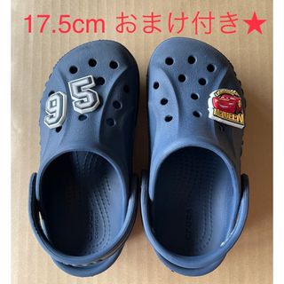 クロックス(crocs)のusagiさま専用　カーズ好きなお子さんへ❤️クロックス ネイビー 17.5(サンダル)