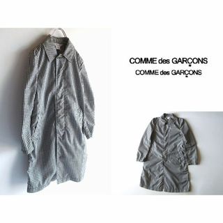 コムデギャルソンコムデギャルソン(COMME des GARCONS COMME des GARCONS)のコムデギャルソン コムコム ポリ ギンガムチェックコート S 白黒(その他)