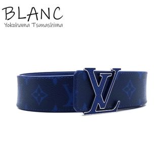 Louis Vuitton Blue Lagoon Monogram Canvas LV Initiales Reversible Belt  100CM Louis Vuitton