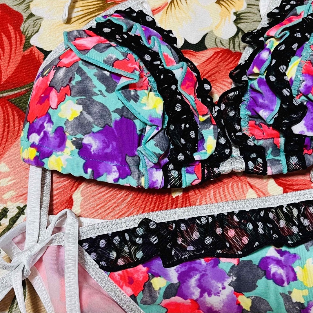 Ravijour - ☆Ravijour☆水着フリルビキニ☆花柄ドット柄 Ravijour - ☆Ravijour☆水着フリルビキニ☆花柄ドット柄