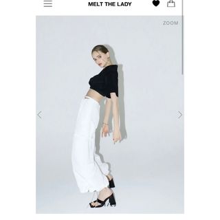 melt the lady  grain pattern pants