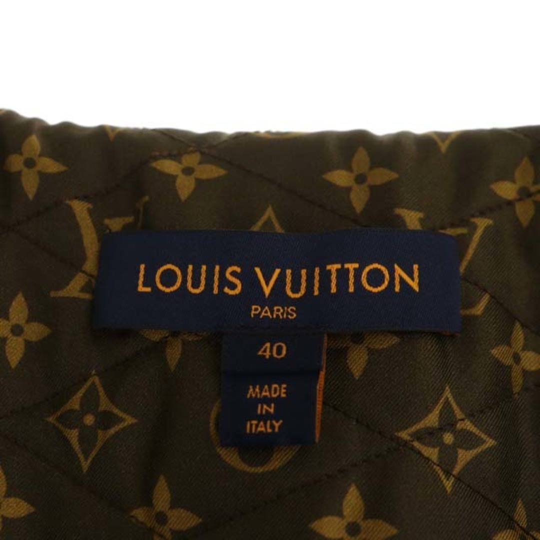 LOUIS VUITTON(ルイヴィトン)のルイヴィトン ルレックスツイード バーシティ ボンバージャケット 40 ベージュ メンズのジャケット/アウター(その他)の商品写真