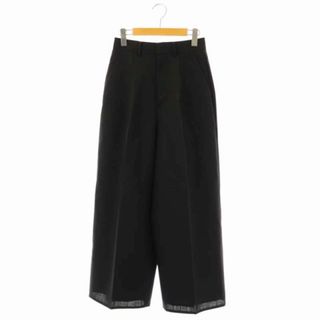 エンフォルド(ENFOLD)のエンフォルド 22AW WIDE TROUSERS ワイドパンツ タック 黒(その他)