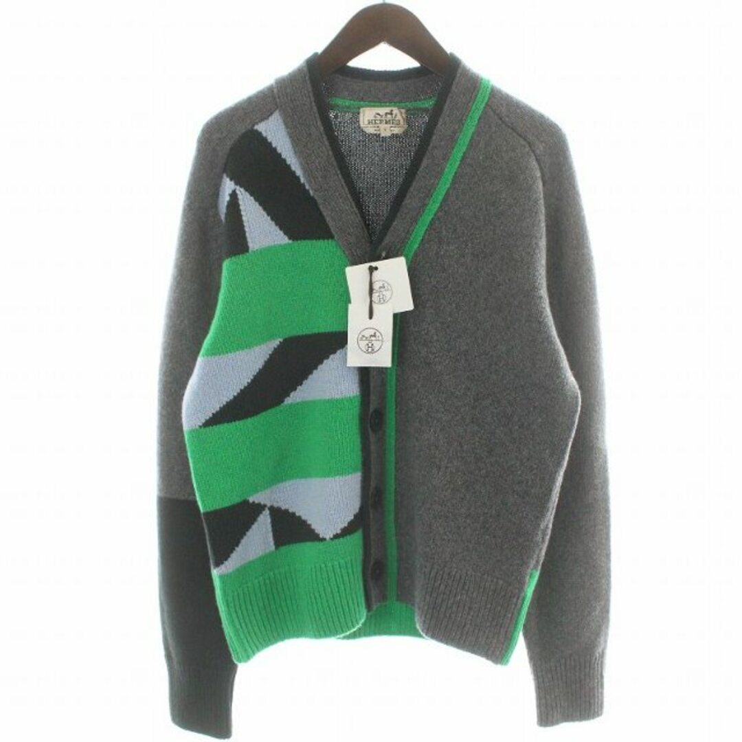 Hermes - HERMES 22AW Rayures tangram カシミヤ カーディガンの通販