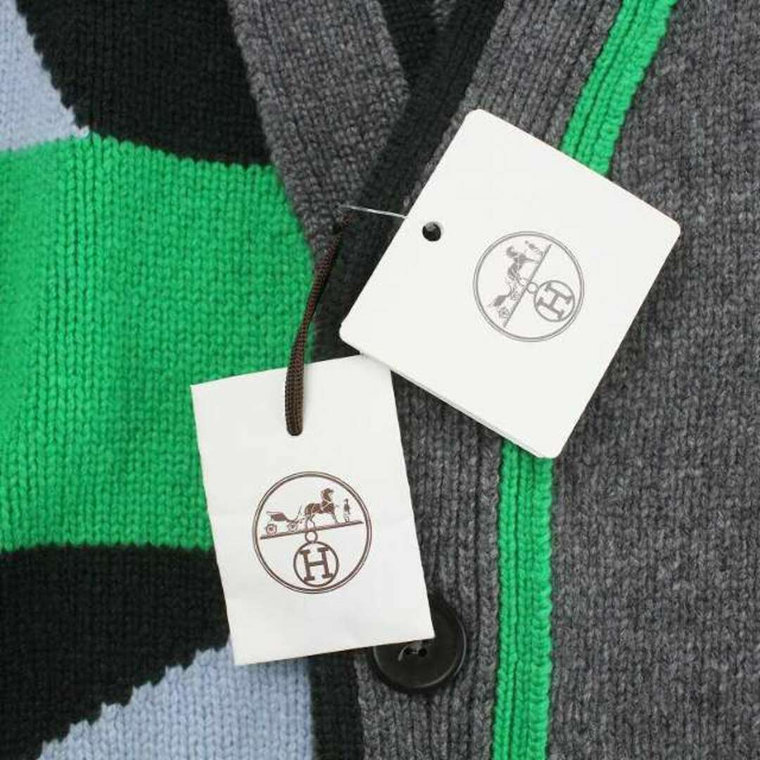 Hermes - HERMES 22AW Rayures tangram カシミヤ カーディガンの通販