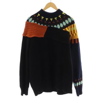 【新品】sacai 21AW melton×knit pullover