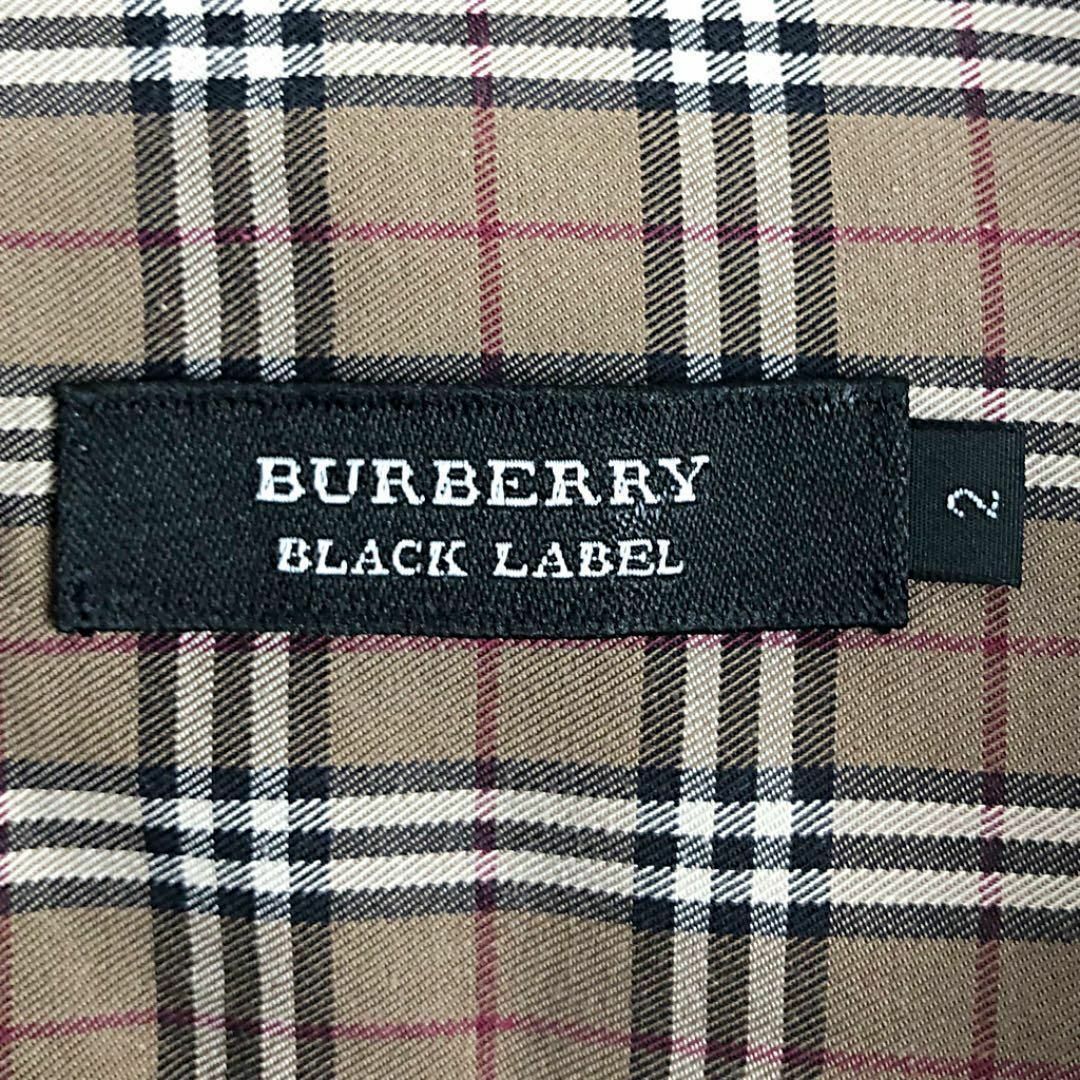 BURBERRY(バーバリー)のバーバリー ブラックレーベル 長袖チェックシャツ ゆるだぼ 人気デザイン メンズのトップス(シャツ)の商品写真