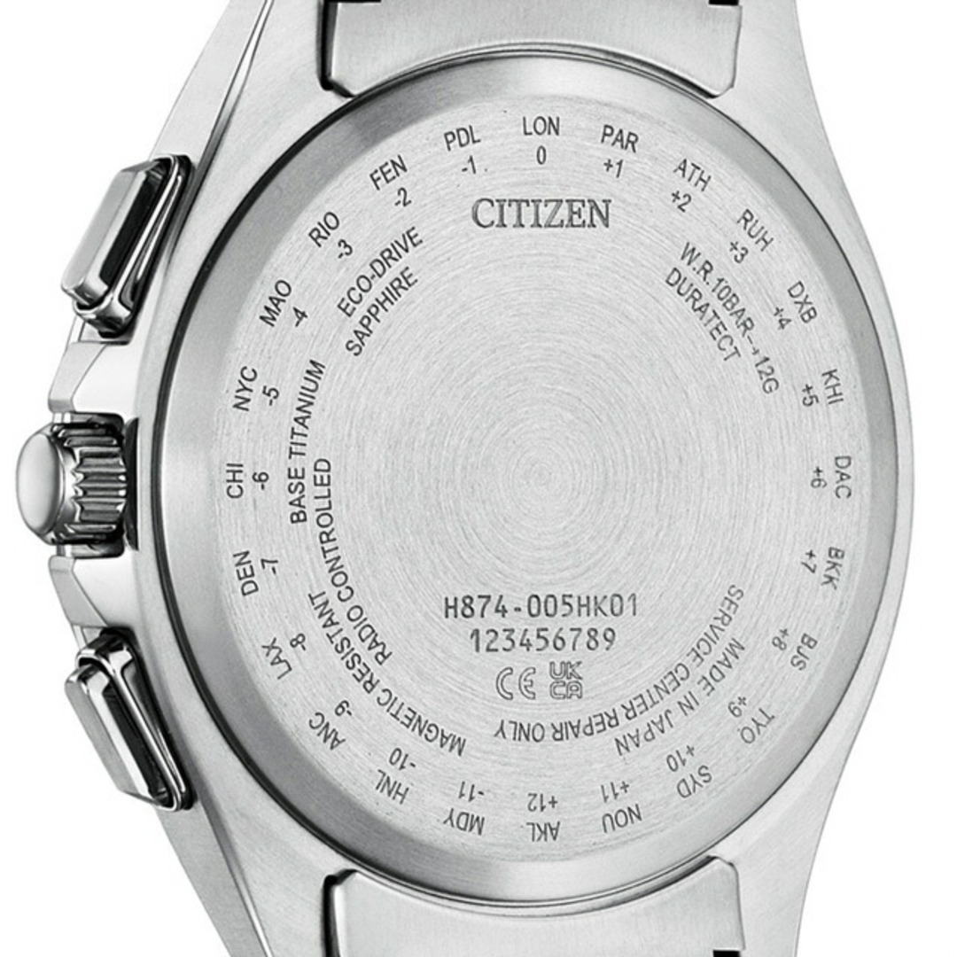 シチズン CITIZEN ATTESA 腕時計 メンズ BY1001-66E アテッサ 光発電エコ・ドライブ電波時計 ダイレクトフライト ムーンフェイズ 光発電エコ・ドライブ電波 ブラックxシルバー アナログ