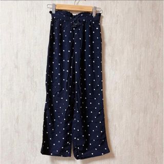 エイチアンドエム(H&M)のH&M▷▷ドットワイドパンツ　キッズ　未使用　美品(パンツ/スパッツ)