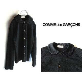 コムデギャルソン(COMME des GARCONS)の希少 ローブドシャンブルコムデギャルソン 2001AW 丸襟ウールシャツ(シャツ/ブラウス(長袖/七分))