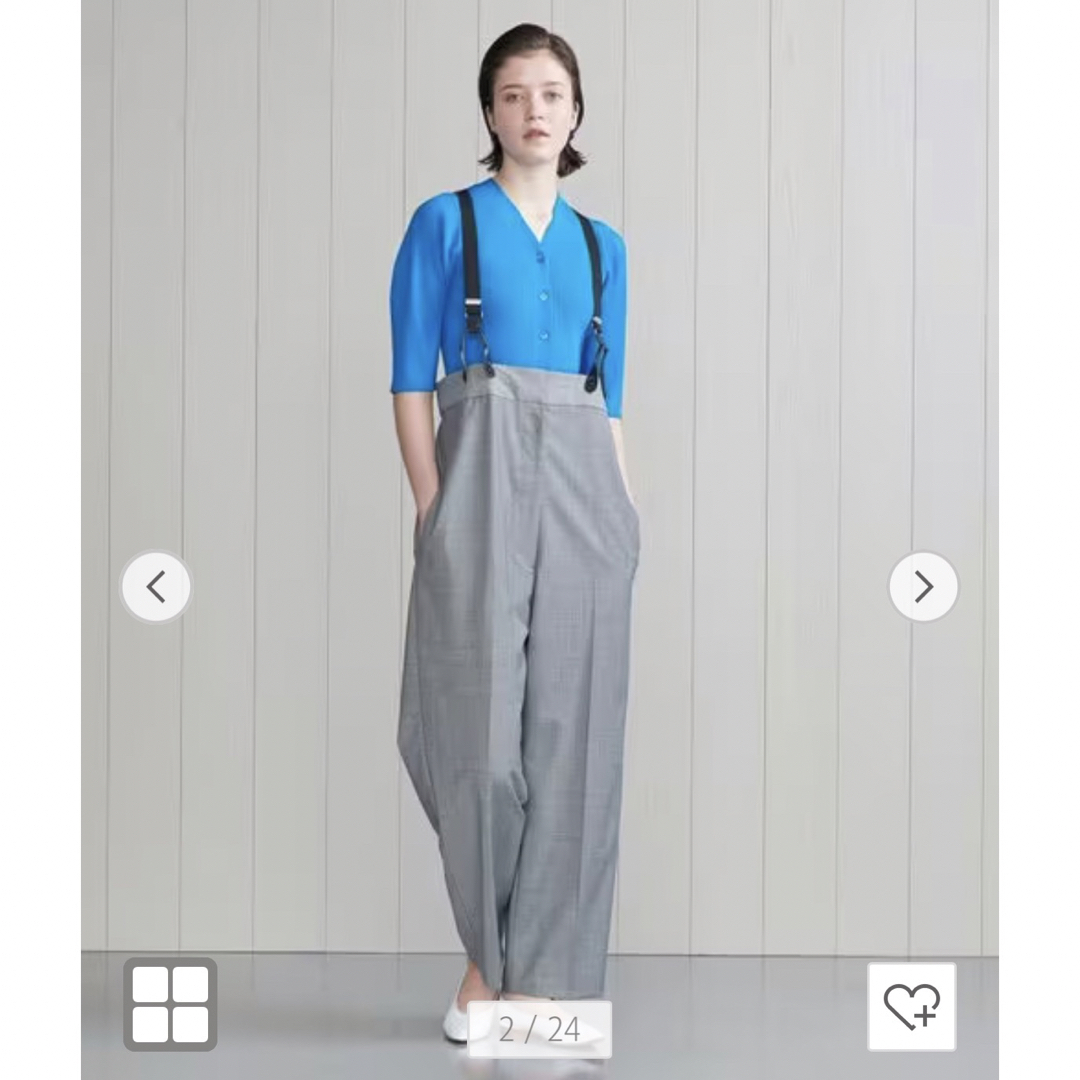 BEAUTY&YOUTH UNITED ARROWS(ビューティアンドユースユナイテッドアローズ)のH HIGH WAIST SUSPENDERS PANTS 23SS レディースのパンツ(サロペット/オーバーオール)の商品写真