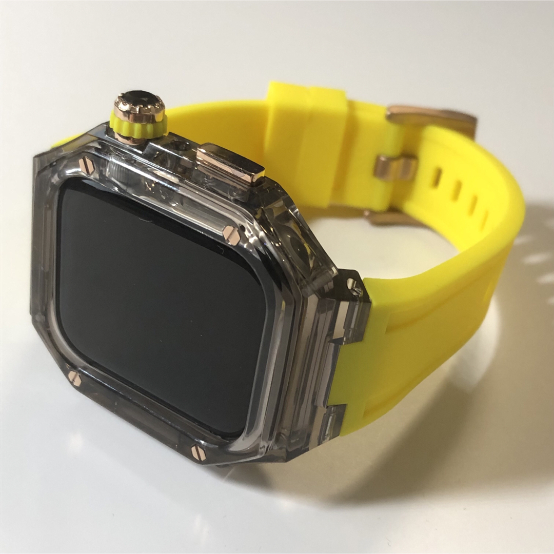 ★アップルウォッチバンド ラバーベルト カバー　Apple Watch ケース