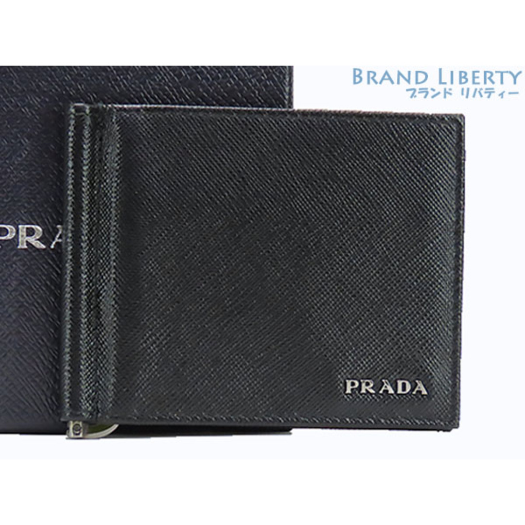 ☆新品未使用☆ プラダ　PRADA 2つ折財布　マネークリップ付